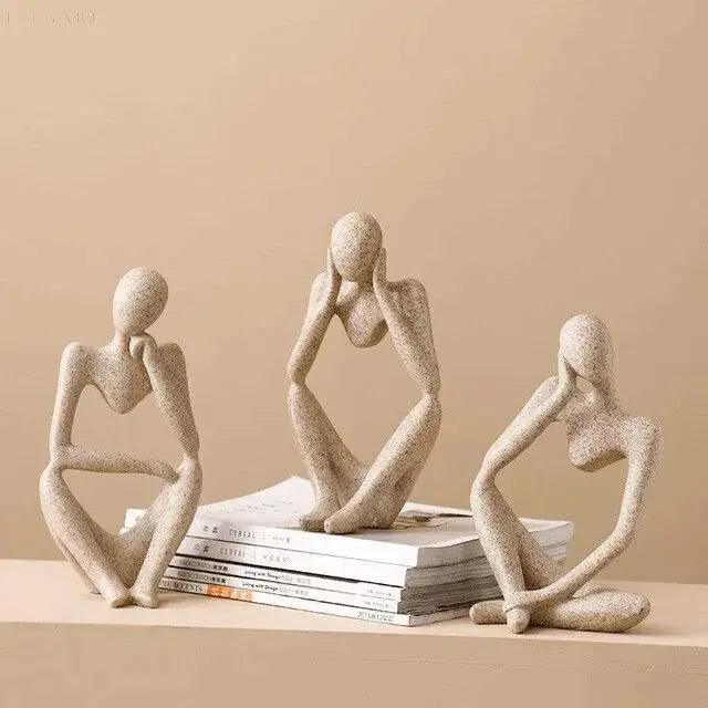 SoulSculpt™ – Abstrakte Denker-Skulptur als moderne Kunstfigur
