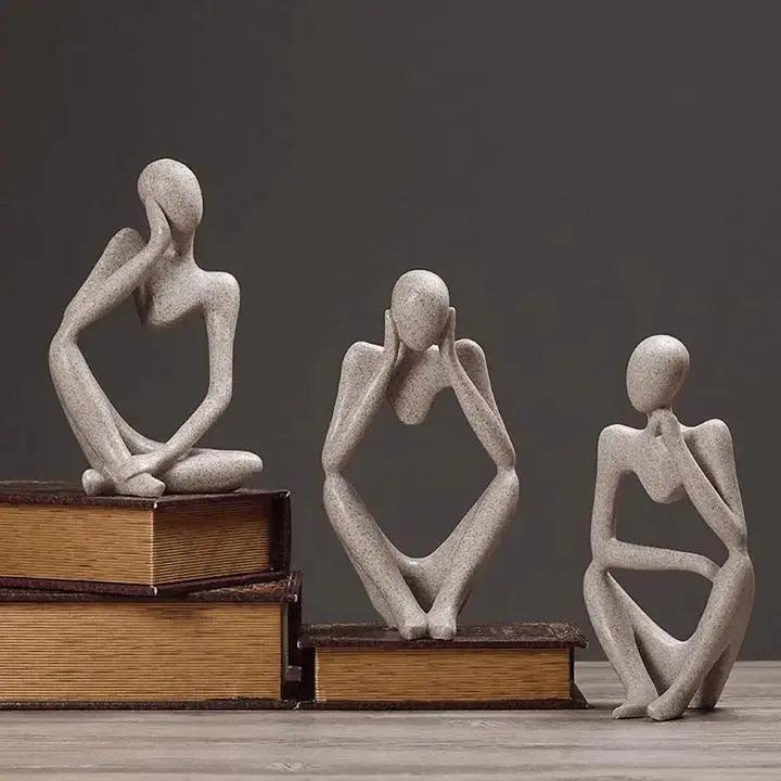 SoulSculpt™ – Abstrakte Denker-Skulptur als moderne Kunstfigur