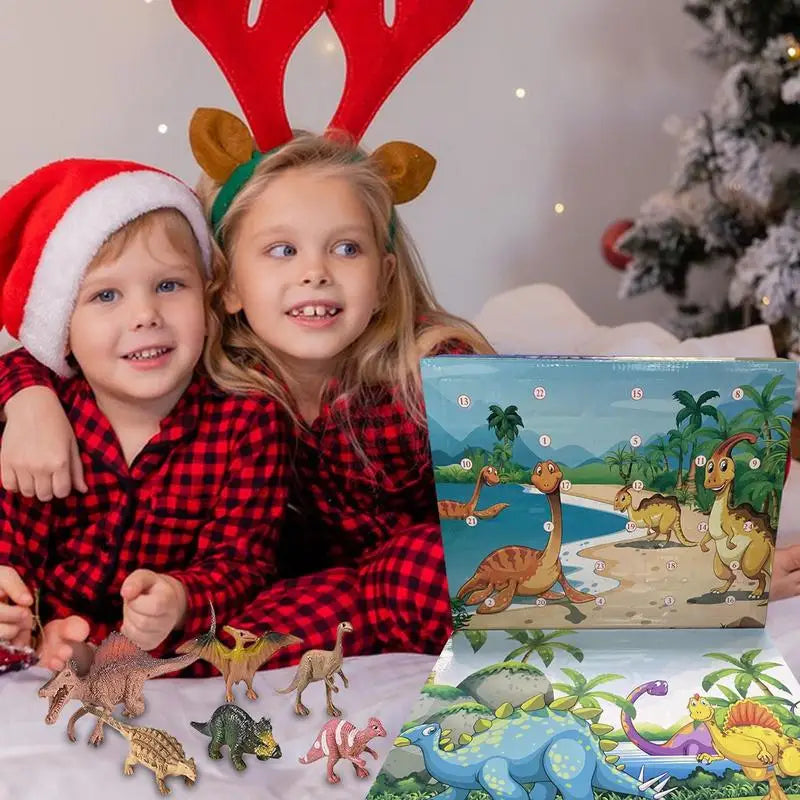 DinoDelight™ – Interaktiver Dinosaurier-Adventskalender für Kinder | 24 Überraschungen & bunte 3D-Figuren
