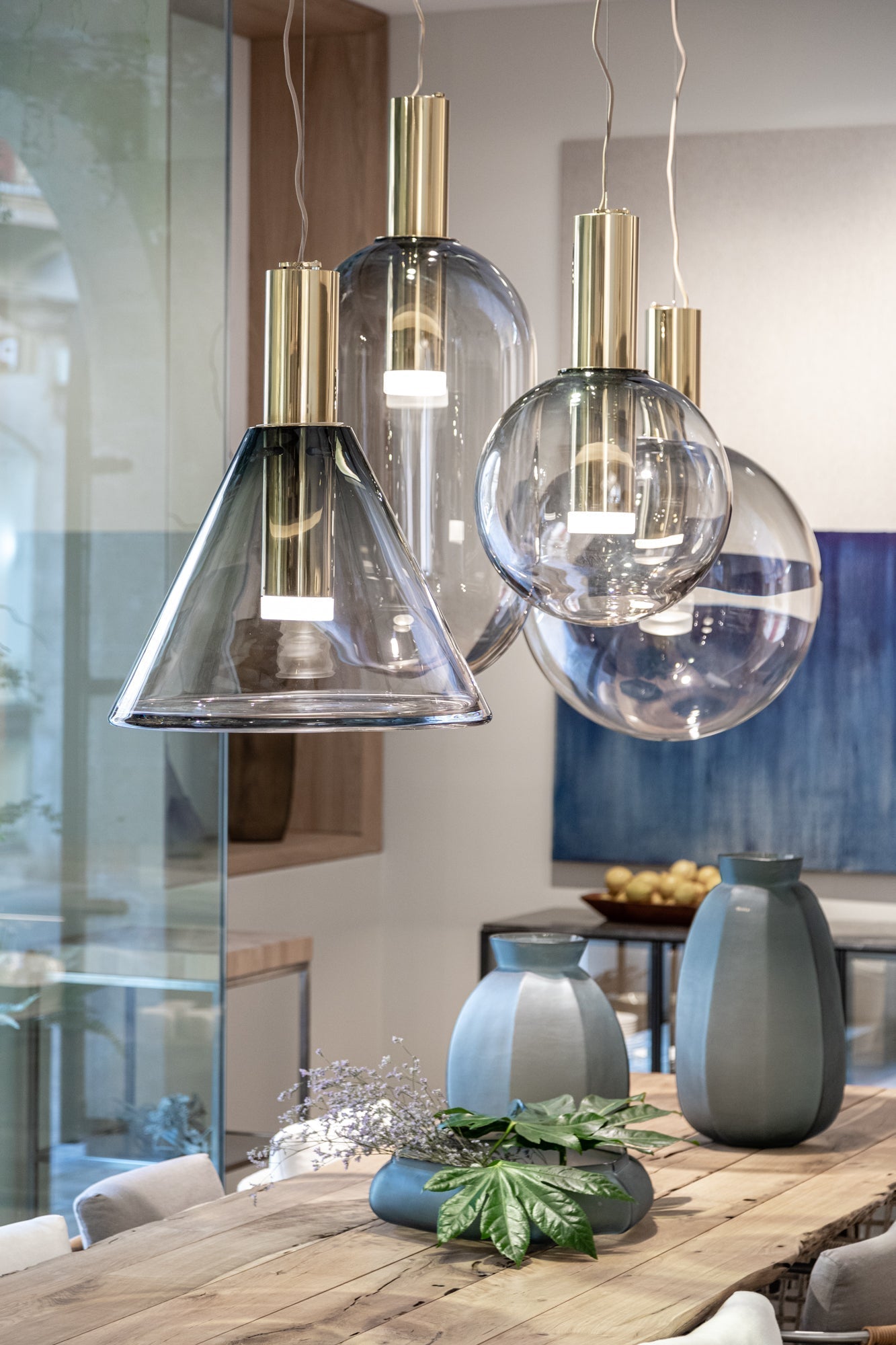 OpalGlow™ Pendelleuchte – Elegante Glas-Hängelampe für moderne Wohnräume (GU10)
