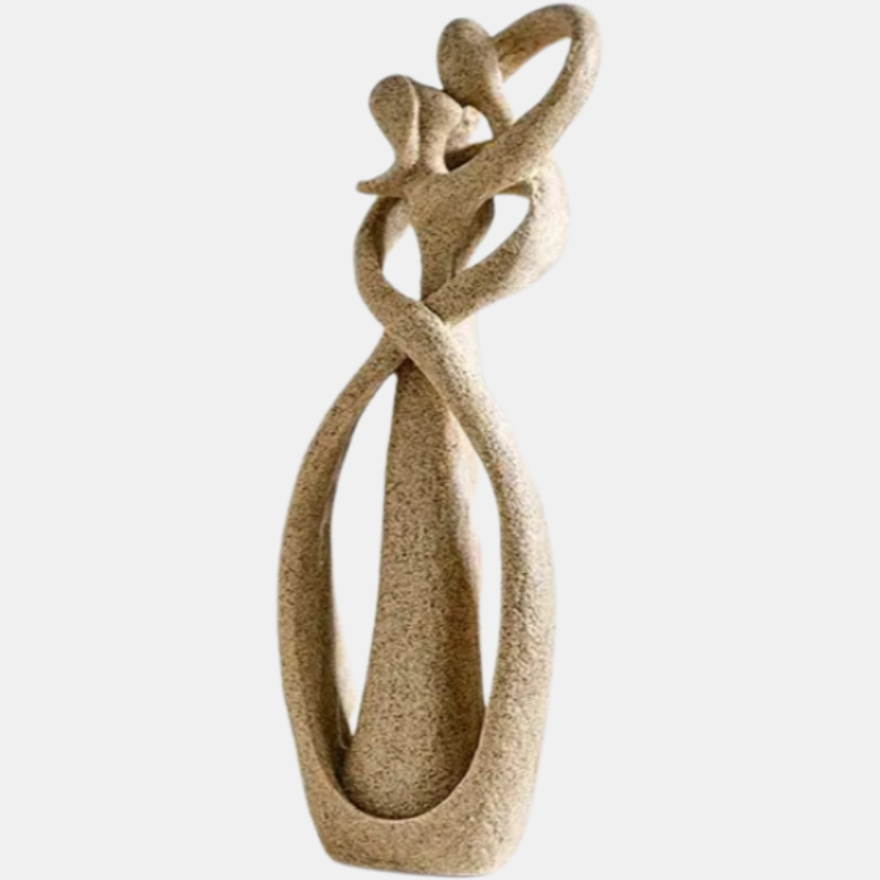 ElysianArt™ – Abstrakte Liebes-Skulptur | Zeitlose Kunst für stilvolle Wohnräume