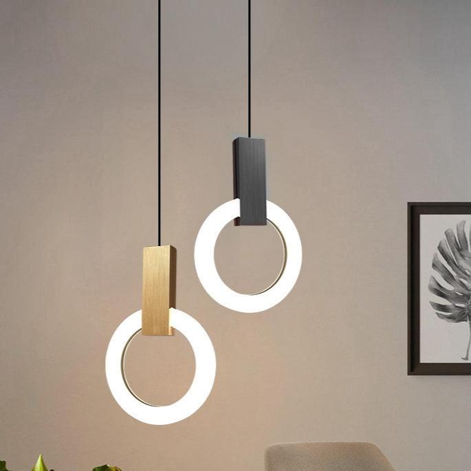 AuraRing™ Pendelleuchte – Minimalistische LED-Hängelampe im nordischen Ring-Design