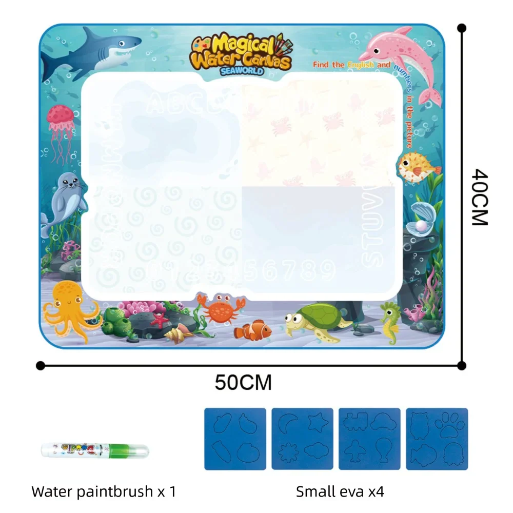 AquaDoodlePro™ – XXL Wasser-Malmatte für Kinder | Sauberes Zeichnen, mehrere Größen & kreative Aqua-Doodle Motive