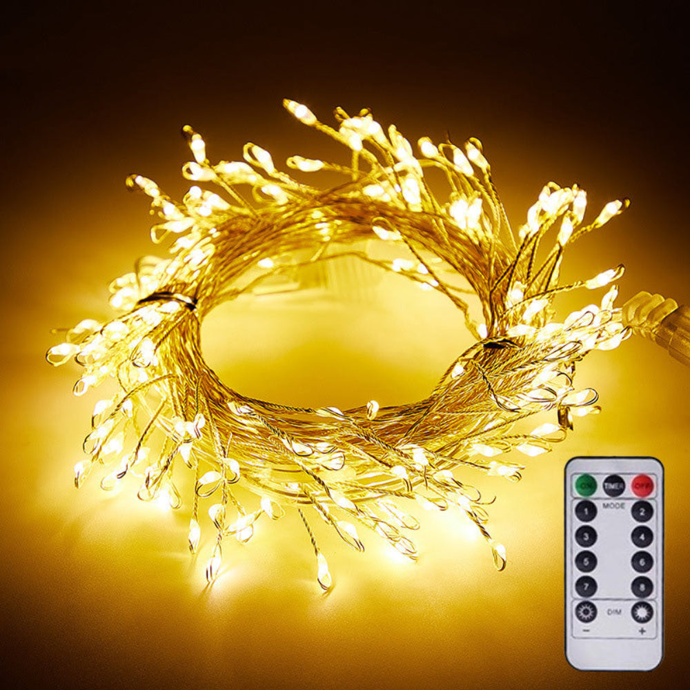 TwinkleCopper™ Lichterkette – LED Kupferdraht Lichterkette mit Fernbedienung für Innen & Außen - Less Goods