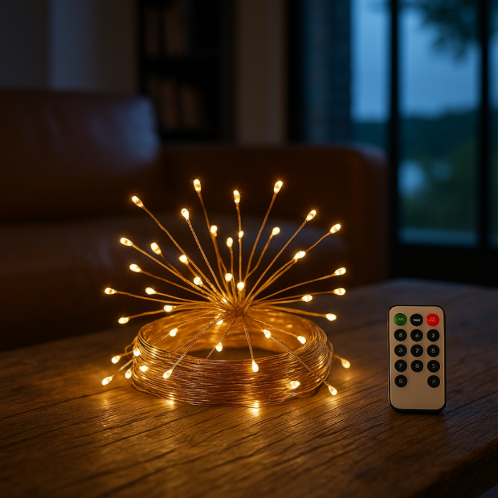 TwinkleCopper™ Lichterkette – LED Kupferdraht Lichterkette mit Fernbedienung für Innen & Außen - Less Goods