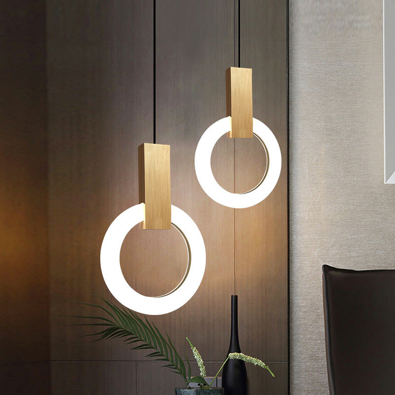 AuraRing™ Pendelleuchte – Minimalistische LED-Hängelampe im nordischen Ring-Design