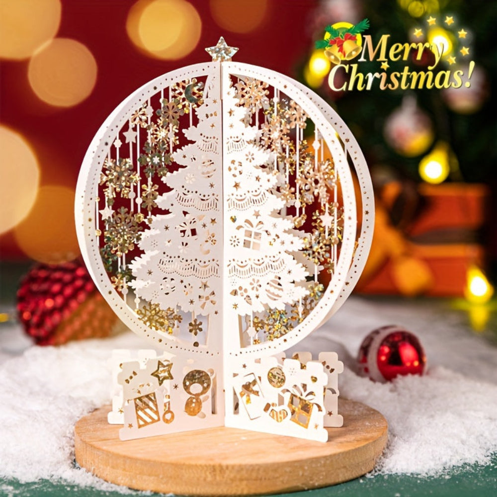 FestivaTree™ – Elegante 3D Pop-Up Weihnachtskarte mit beeindruckendem Tannenbaum-Design