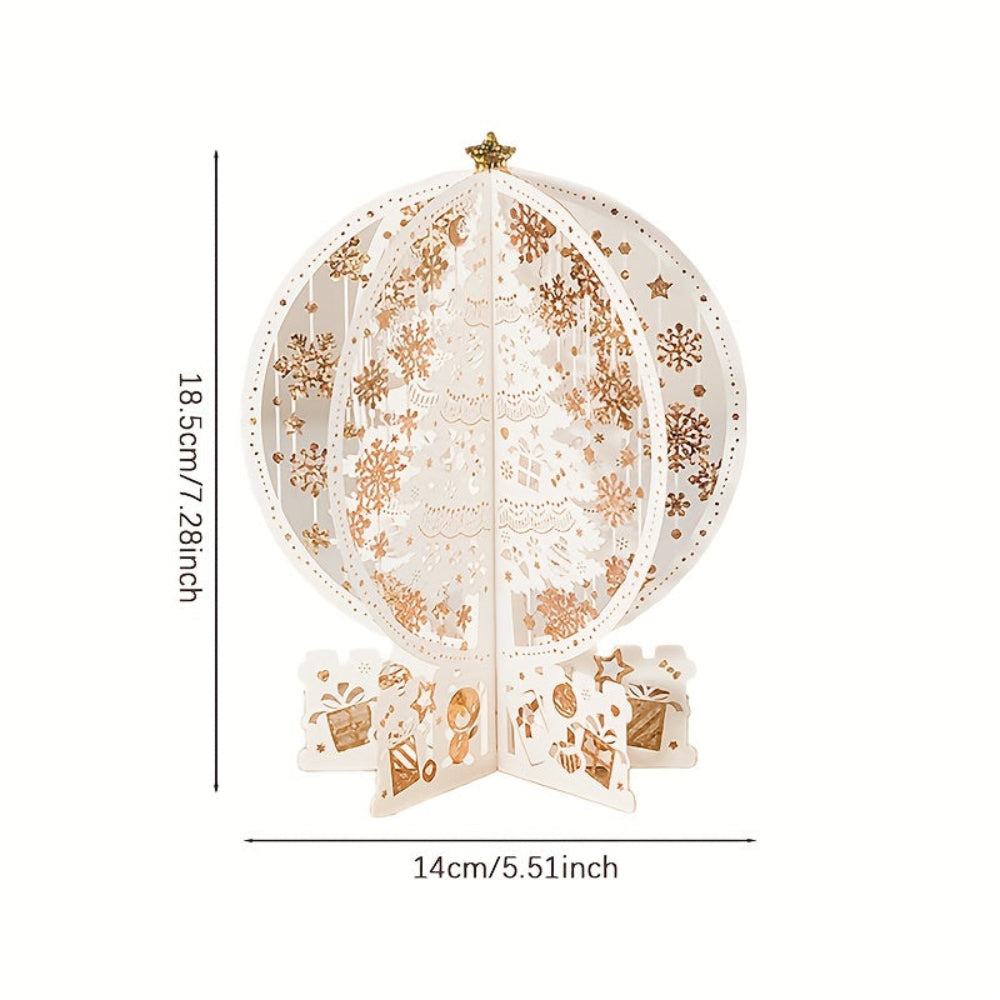 FestivaTree™ – Elegante 3D Pop-Up Weihnachtskarte mit beeindruckendem Tannenbaum-Design