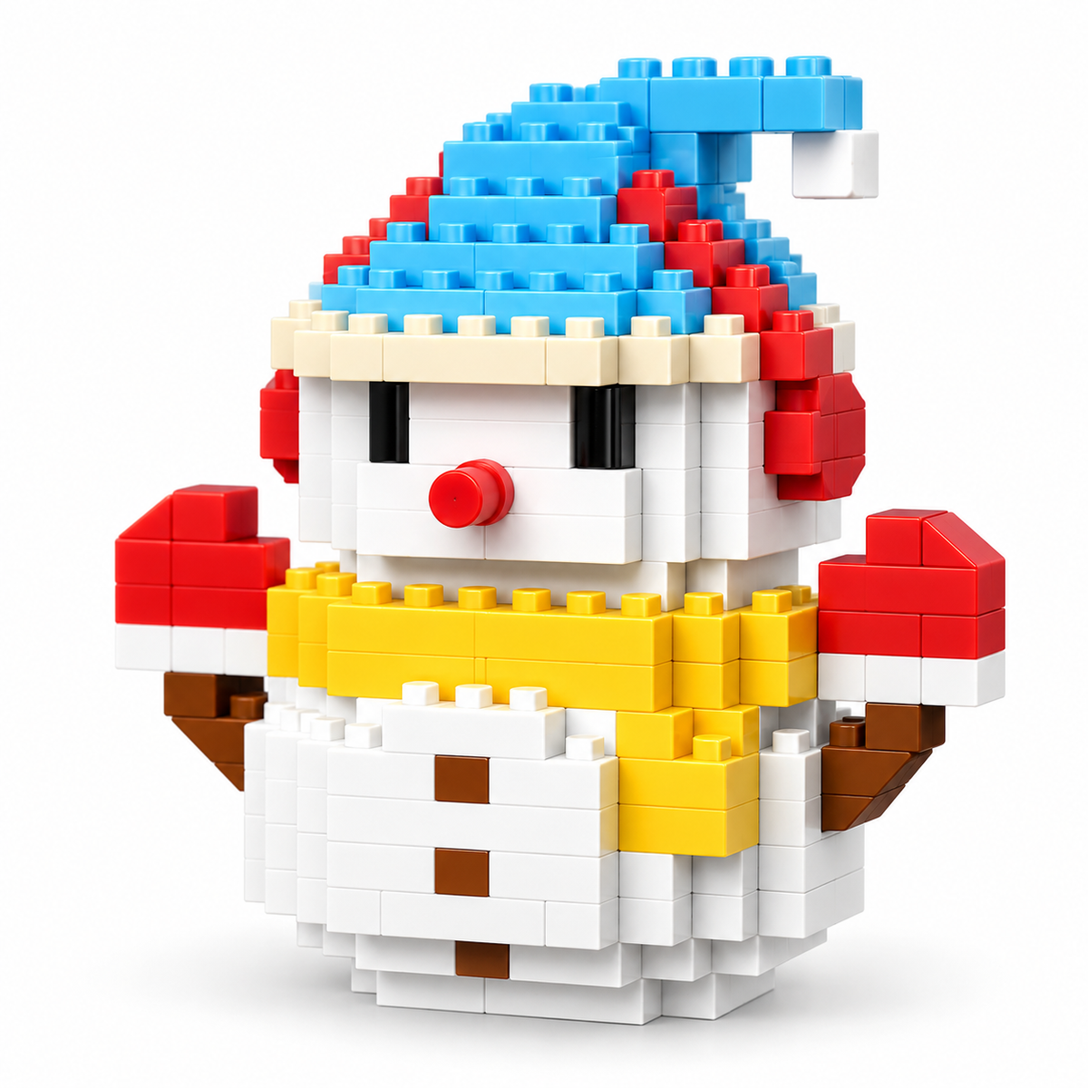 FestiveBlocks™ Mini Baustein Set – Weihnachtliches Konstruktionsspielzeug mit Santa, Baum & Schlitten | ABS Mini-Bausteine ab 6 Jahren