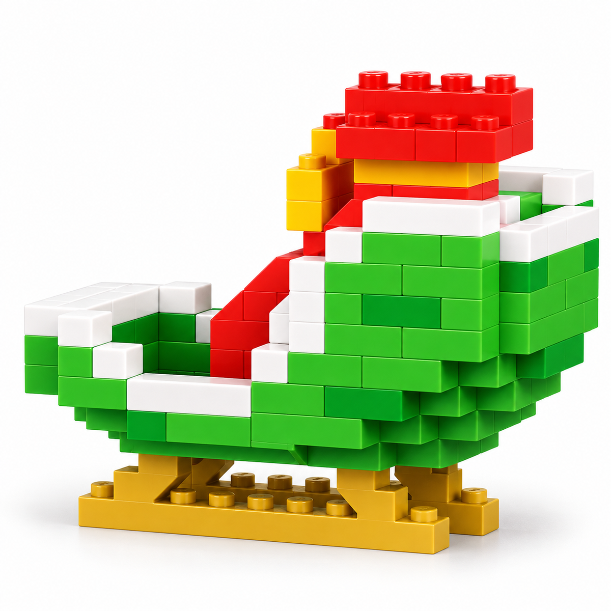 FestiveBlocks™ Mini Baustein Set – Weihnachtliches Konstruktionsspielzeug mit Santa, Baum & Schlitten | ABS Mini-Bausteine ab 6 Jahren