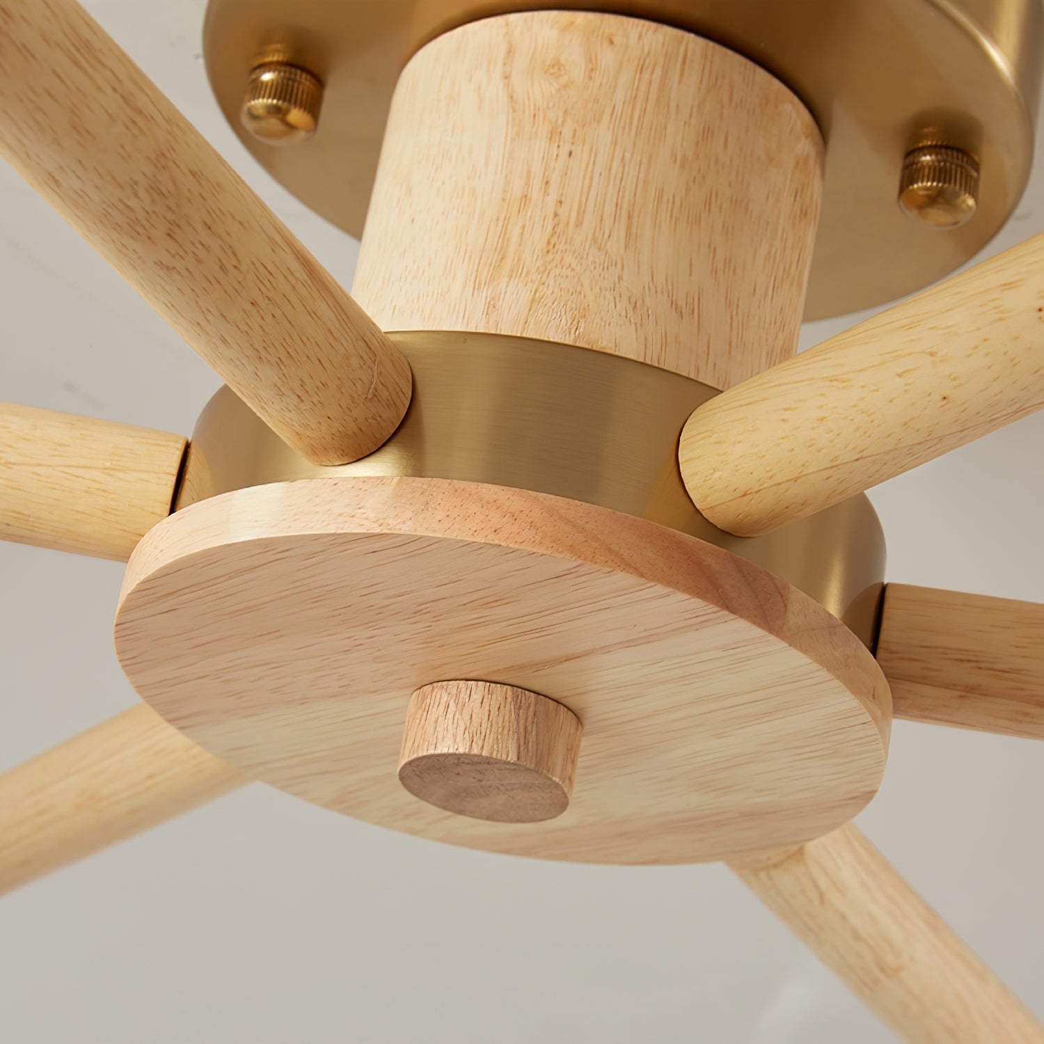 IgniteFlare™ Deckenleuchte – Industrieller Holz-Glas Kronleuchter mit warmem Licht