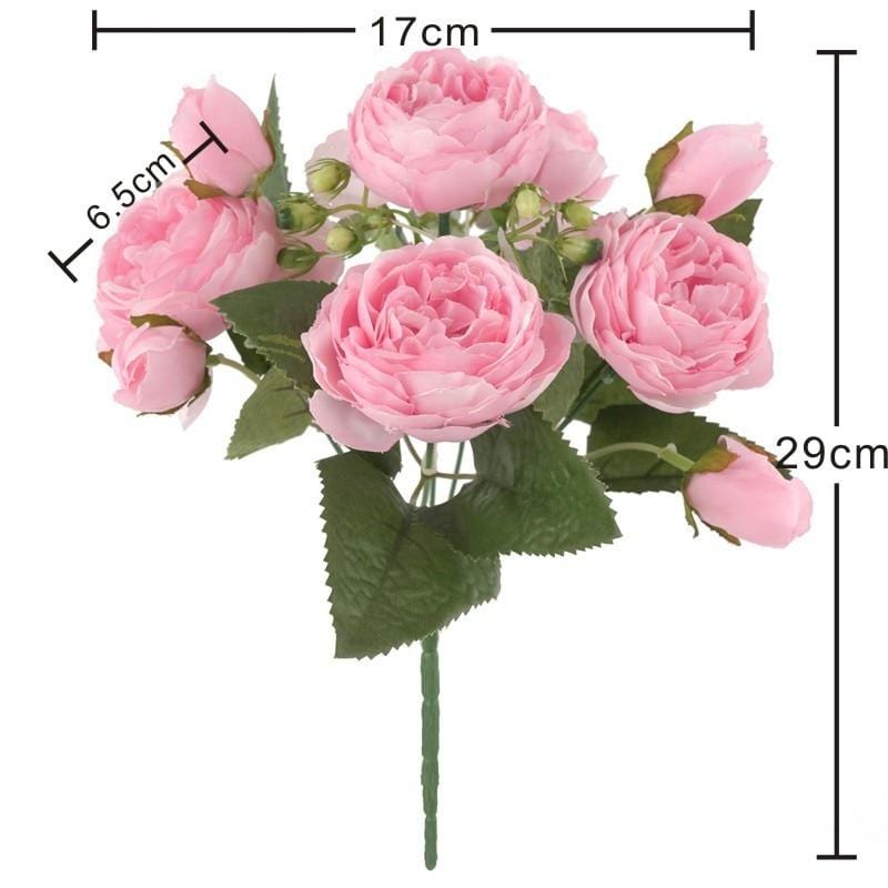 FloralVista™ – Eleganter künstlicher Pfingstrosenstrauß für stilvolle Dekoration
