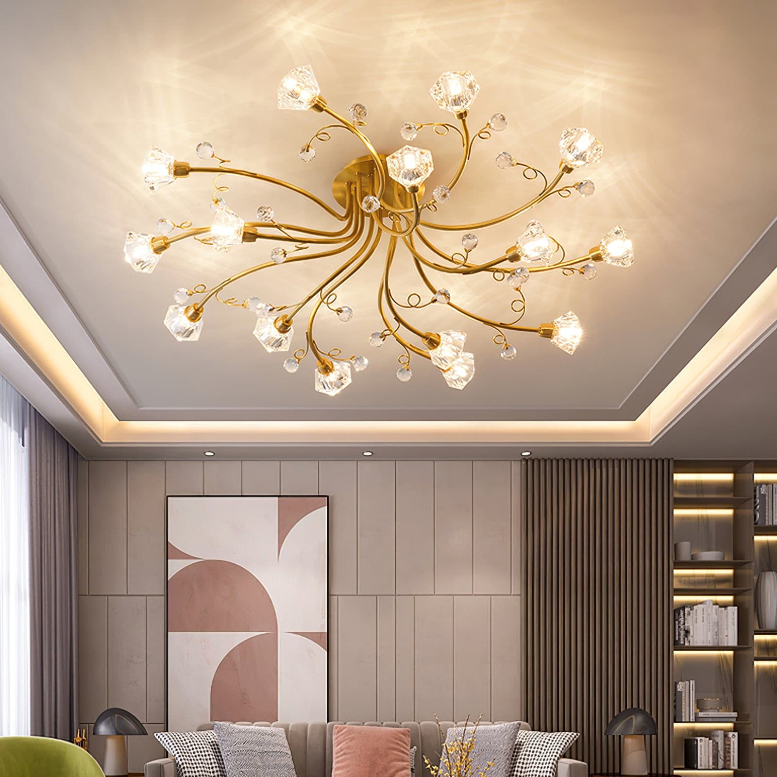 FloralBeam™ Deckenleuchte – Elegante Blumen-Deckenlampe mit warmem Licht (G9 LED)