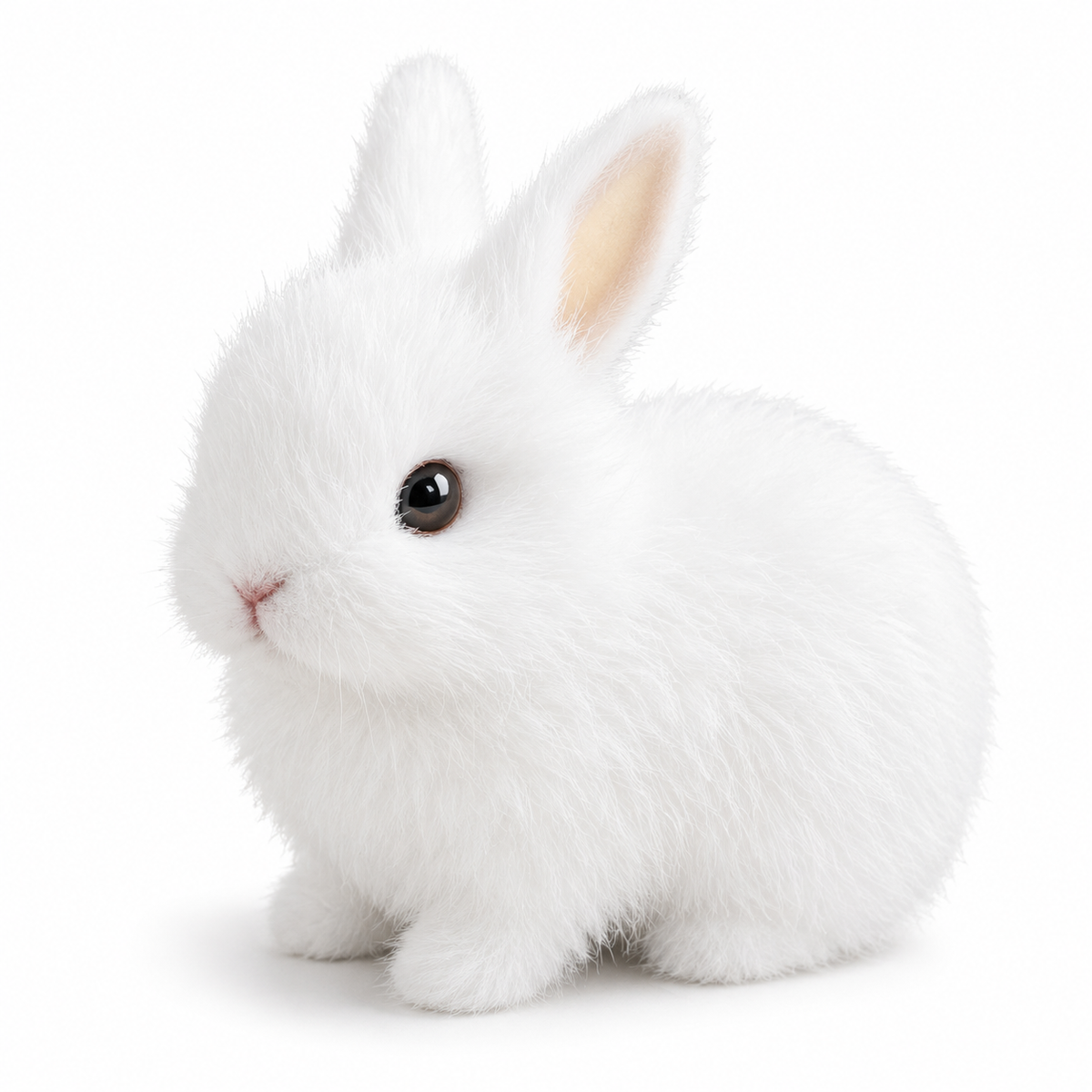 FuzzyBunny™ – Ultra-Weiches Plüschkaninchen mit realistischem Fell für Kinder & Erwachsene