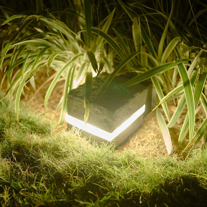 StoneLux™ Modern LED Square Lawn Lamp – Quadratische Garten-Bodenleuchte IP65