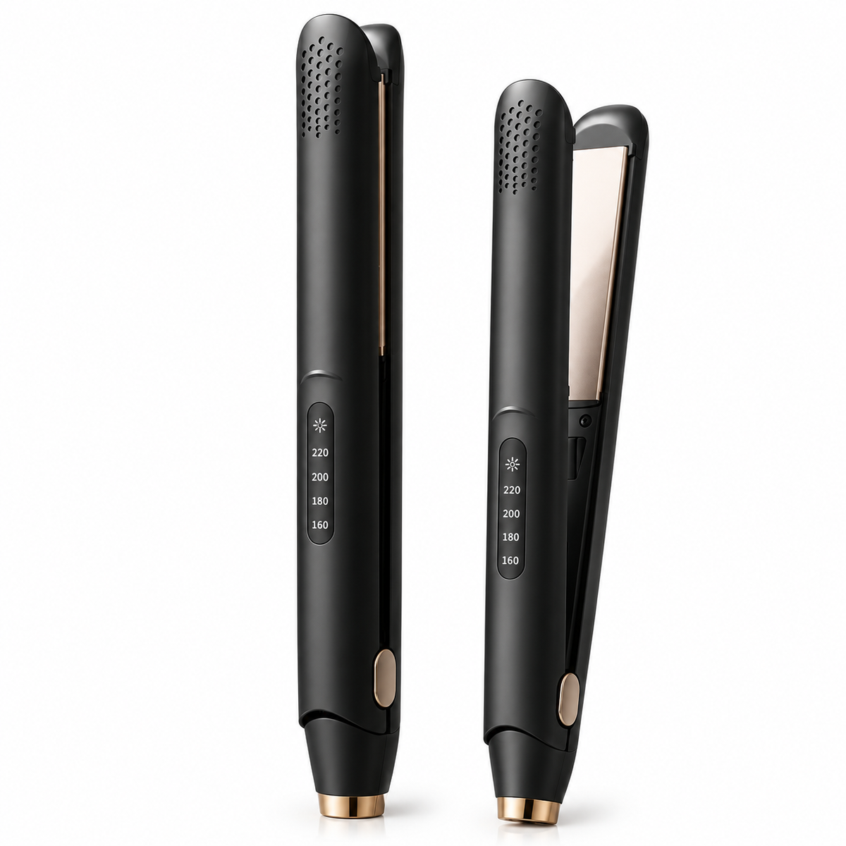 HairLuxe™ 2-in-1 Ionic Ceramic Straightener – Haarglätter & Lockenstyler | Anti-Frizz, 10s Heat-Up - Less Goods
