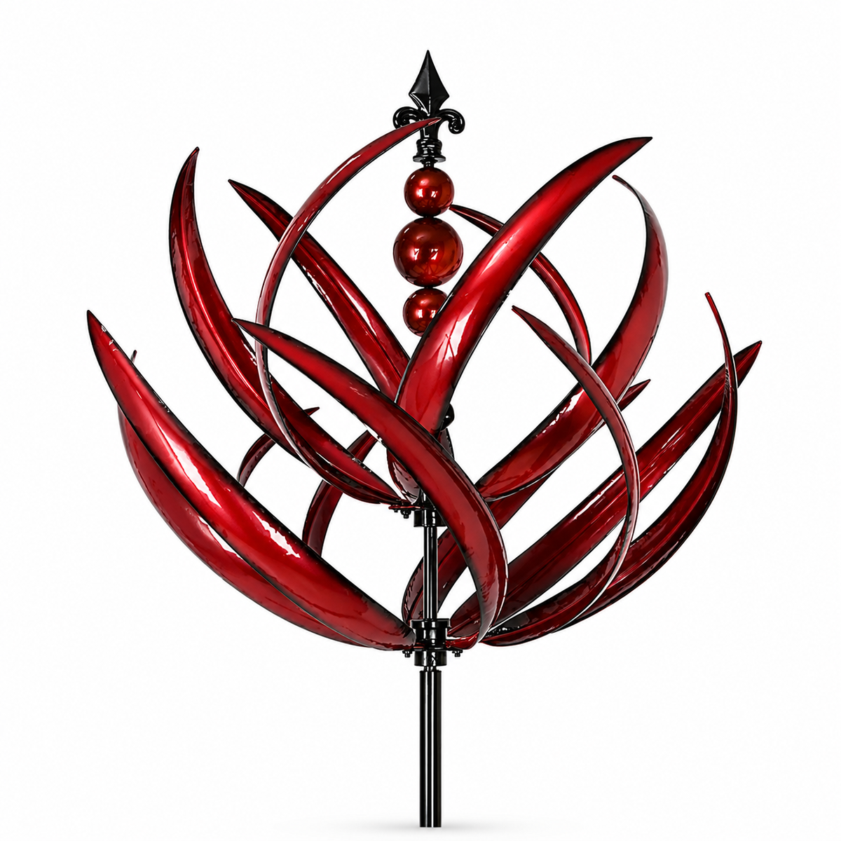Harlow™ Wind-Driven Kinetic Art Sculpture – Eleganter Metall-Garten-Windspinner - Less Goods