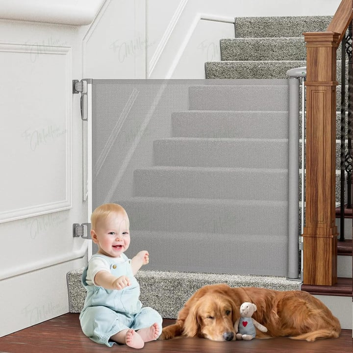 HavenGate™ Retractable Safety Gate – Ausziehbares Sicherheitsgitter für Kinder & Haustiere, bis 140 cm