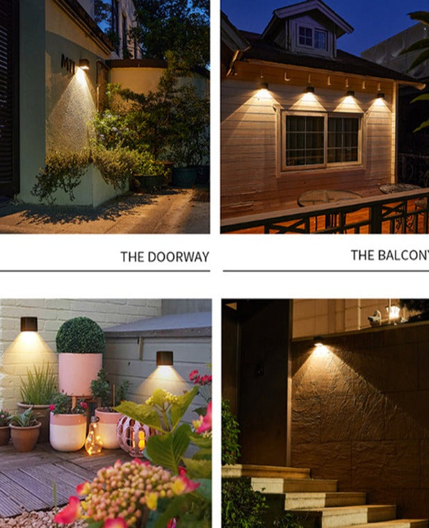 GlowBeam™ Outdoor Wall Lamp – Elegante Solar-Außenwandleuchte für stimmungsvolle Beleuchtung - Less Goods
