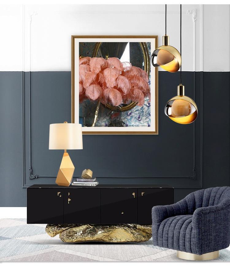 GoldenShine™ Pendelleuchte – Elegante Glas-Hängelampe mit goldenem Rahmen im skandinavischen Design (E27)