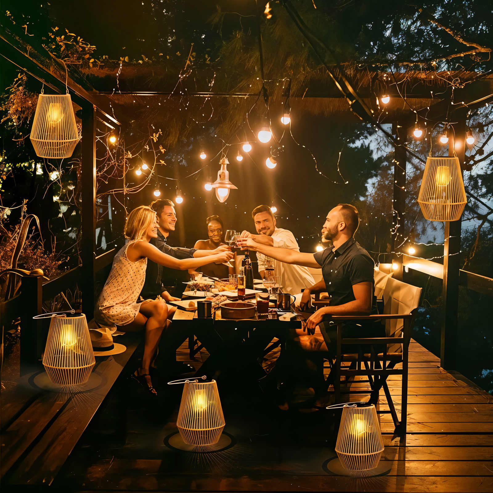 Solar Bamboo Lantern™ – Elegante Solar-Bambus-Laterne für Garten & Terrasse