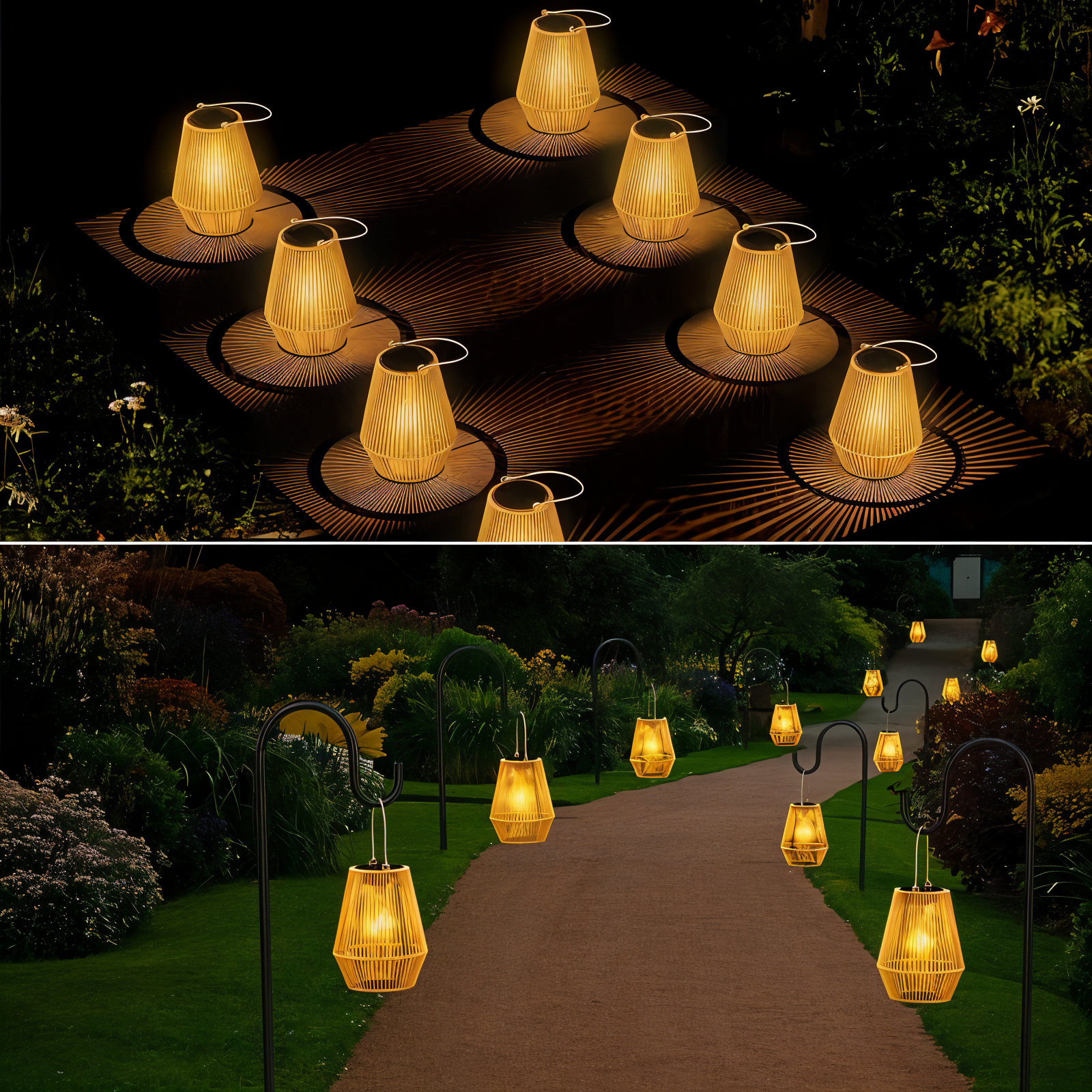 Solar Bamboo Lantern™ – Elegante Solar-Bambus-Laterne für Garten & Terrasse