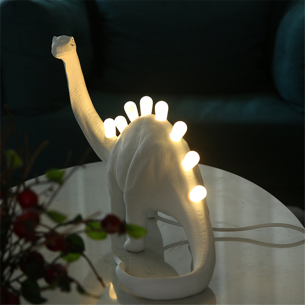 DinoLite™ Tischlampe – Kreative Design-Lampe mit beleuchtetem Dinosaurier-Rücken