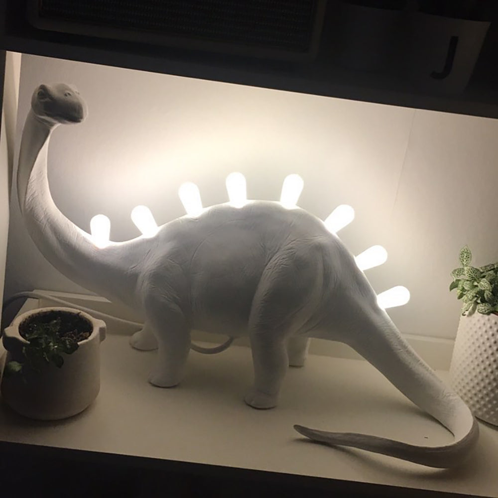 DinoLite™ Tischlampe – Kreative Design-Lampe mit beleuchtetem Dinosaurier-Rücken