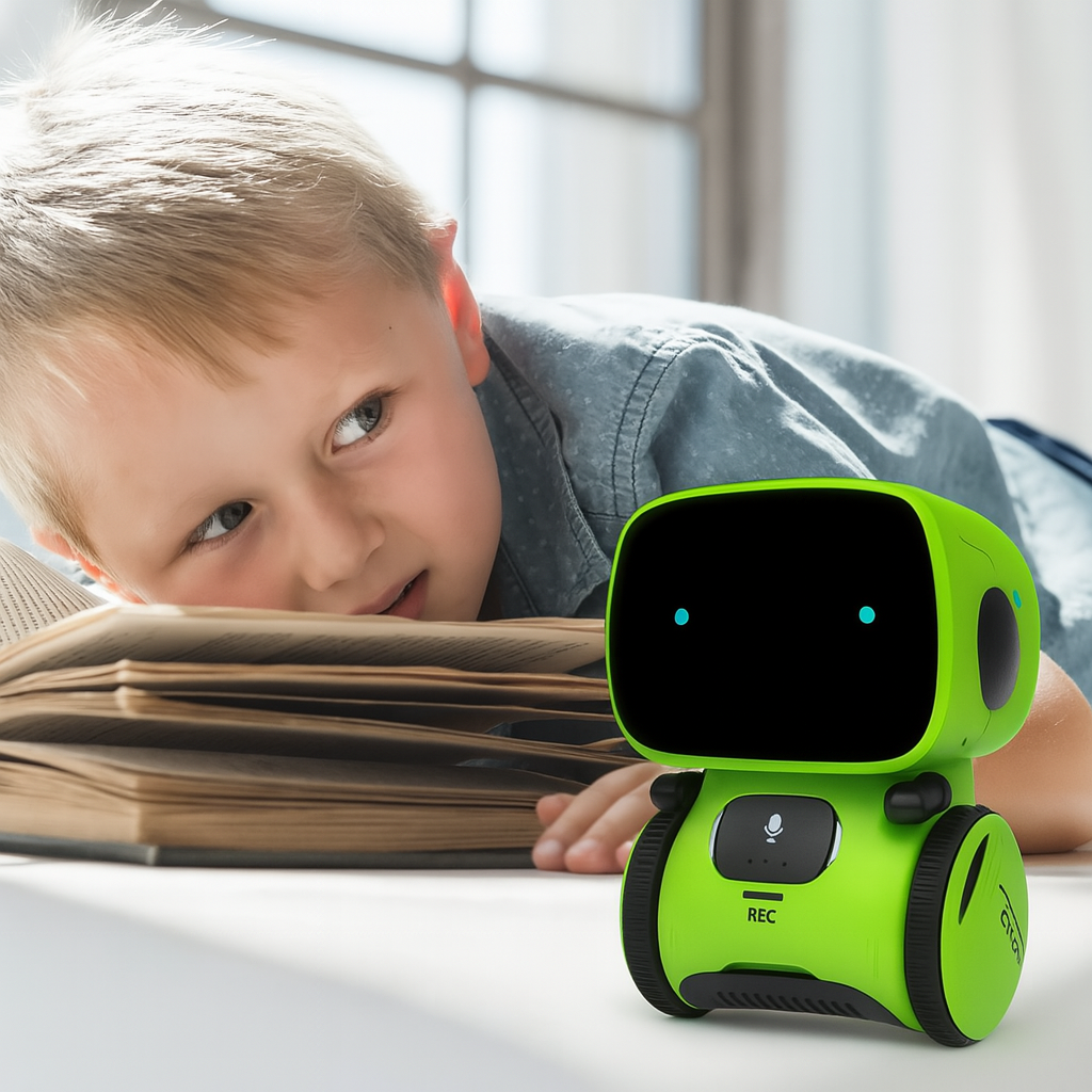 Smart Talking Robot Toy™ – Interaktiver Lernroboter mit Sprache, Musik & Tanz für Kinder