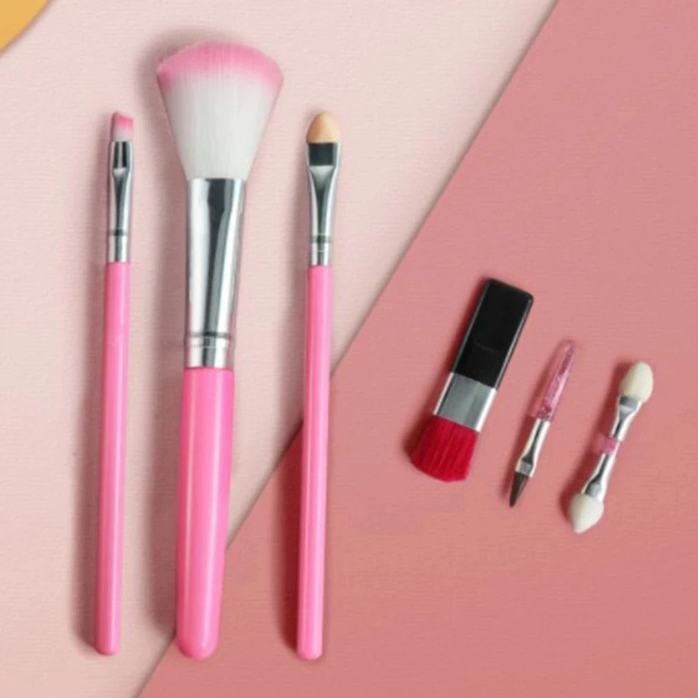 Kinderschminke™ Kinder Make-Up Set – Waschbare Kosmetik, Lidschatten, Lippenstift & Tasche, ab 3 Jahren - Less Goods
