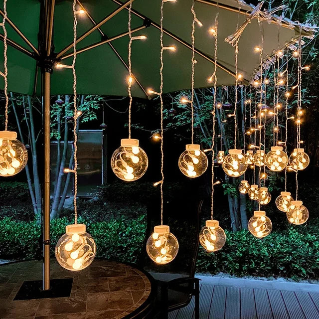 FairyGlow™ LED Fairy Light Wreath – Wasserdichte Outdoor-Lichterkette für Garten & Balkon - Less Goods