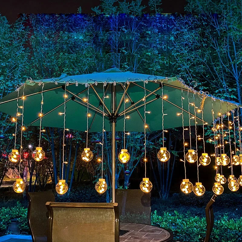 FairyGlow™ LED Fairy Light Wreath – Wasserdichte Outdoor-Lichterkette für Garten & Balkon - Less Goods