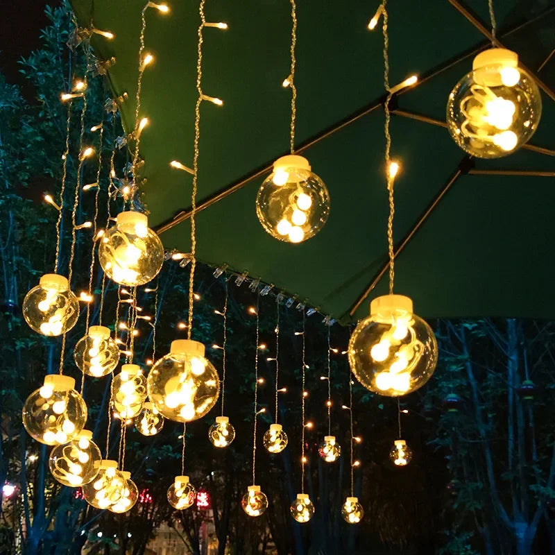 FairyGlow™ LED Fairy Light Wreath – Wasserdichte Outdoor-Lichterkette für Garten & Balkon - Less Goods