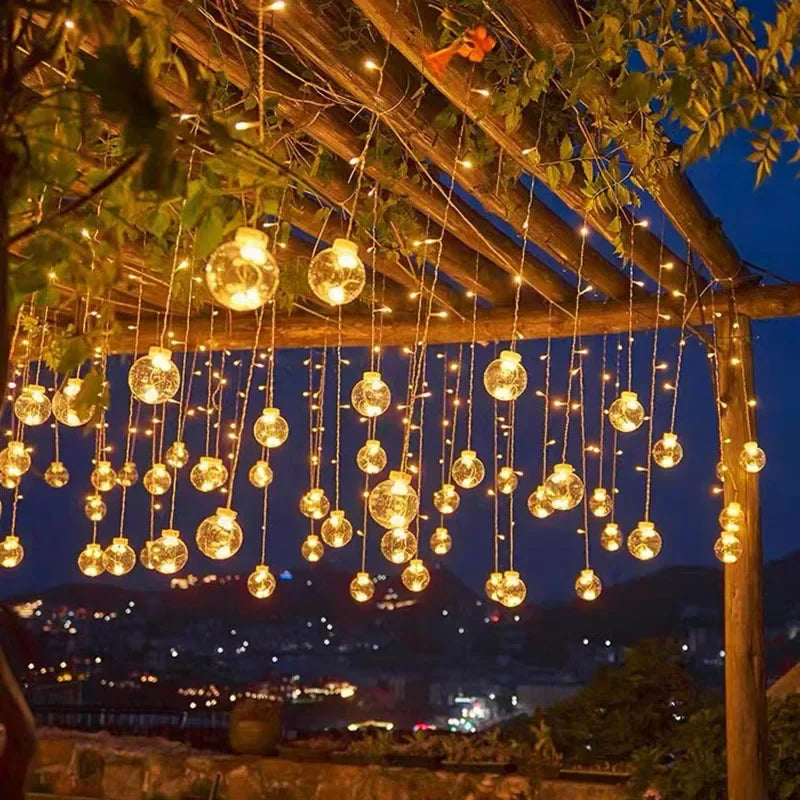 FairyGlow™ LED Fairy Light Wreath – Wasserdichte Outdoor-Lichterkette für Garten & Balkon - Less Goods