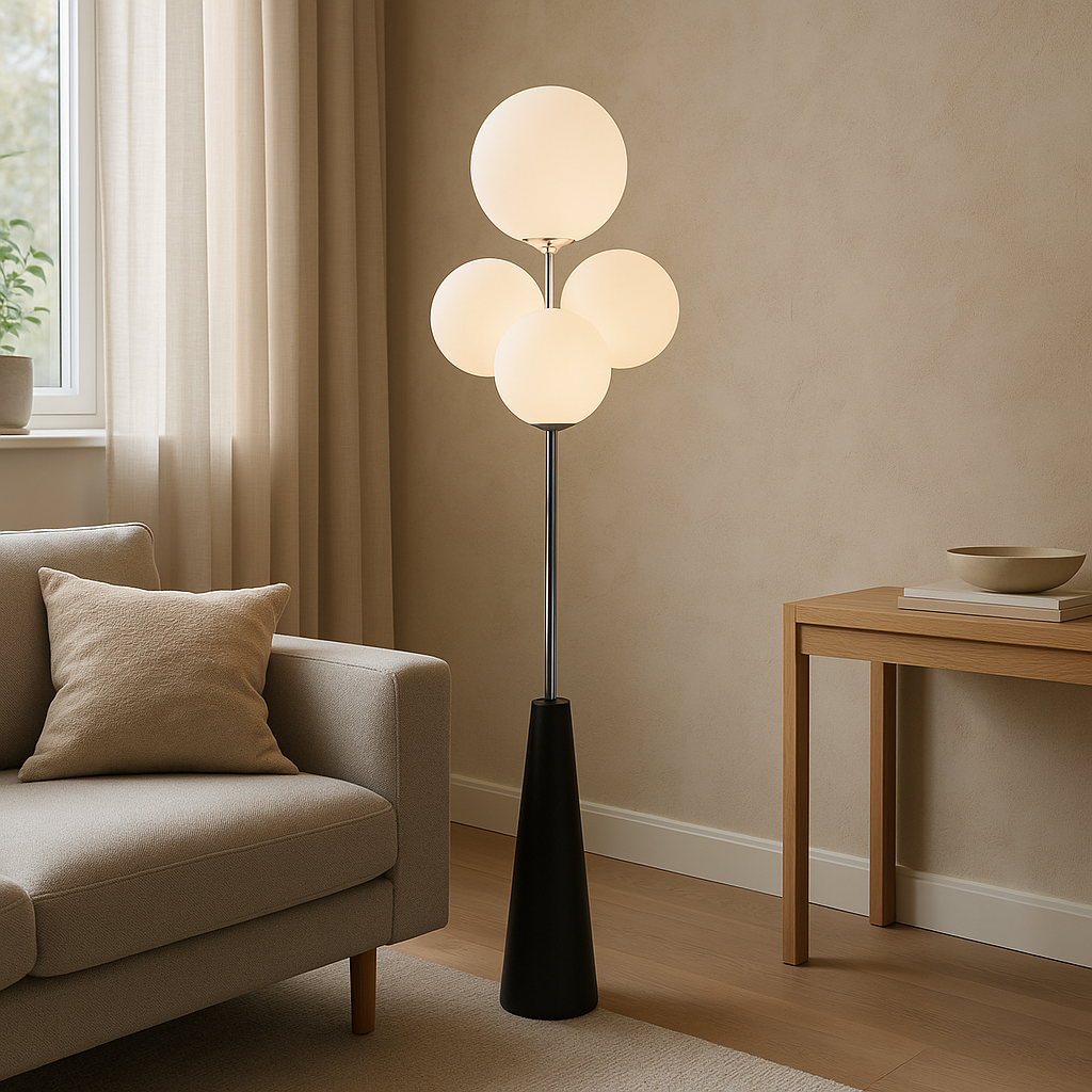 Aenor™ Sculptural Lava Floor Lamp – Design-Stehlampe mit skulpturaler Glasoptik