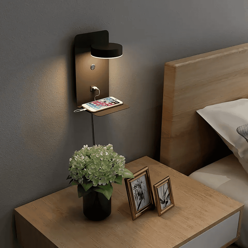 SparkLume | Happy Night Lamp – Stilvolle LED Nachttischlampe für gemütliche Abende