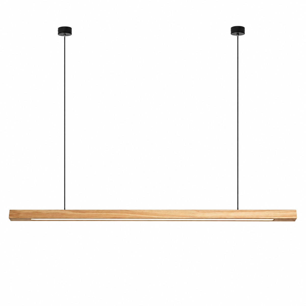 LumeWood™ LED Holz-Pendelleuchte – Massivholz Lampe mit Höhenverstellung & integrierter LED (60–120 cm) - Less Goods