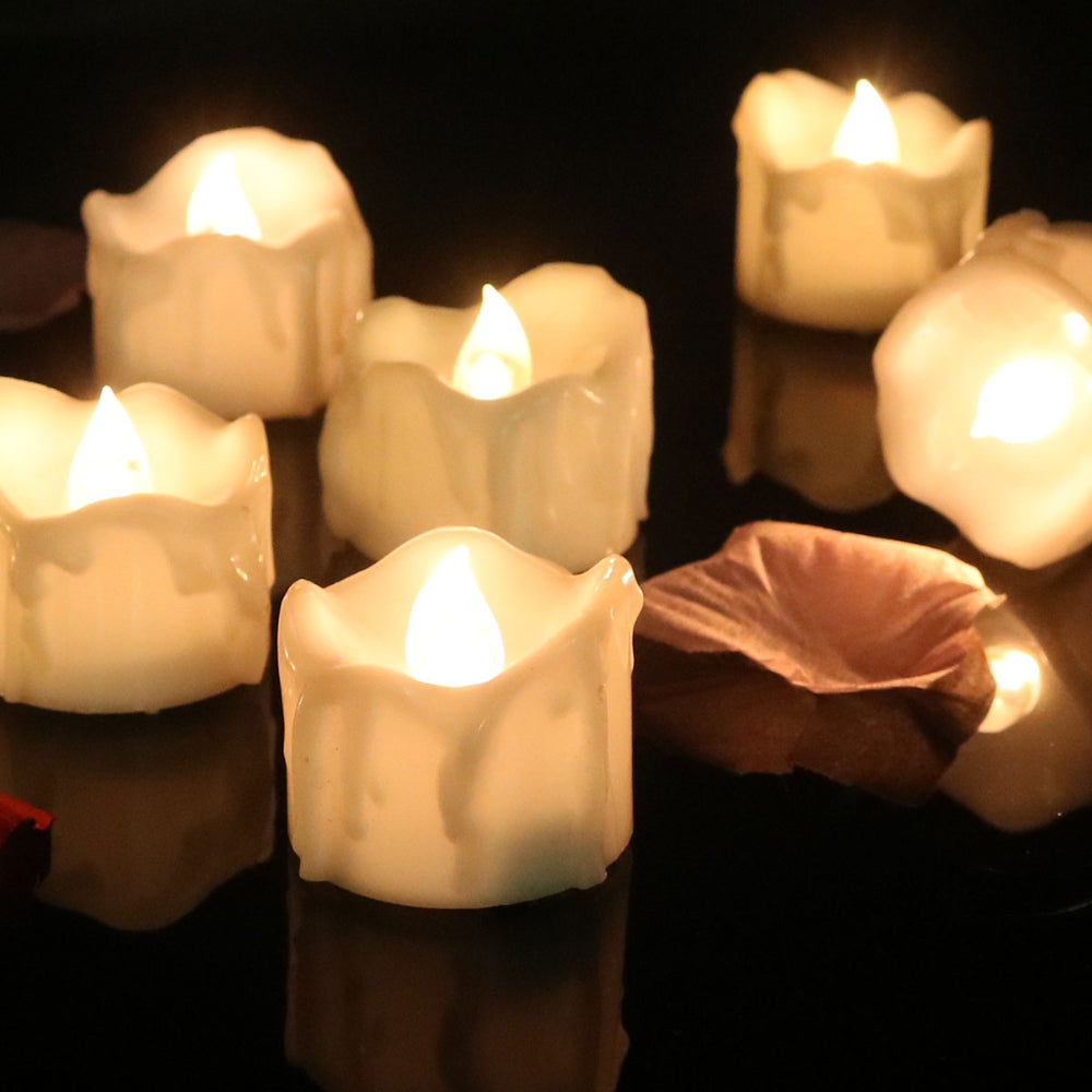 LuminaGlow™ – Flammenlose LED Teelichter mit realistischer Flackeroptik | Sicher & stimmungsvoll
