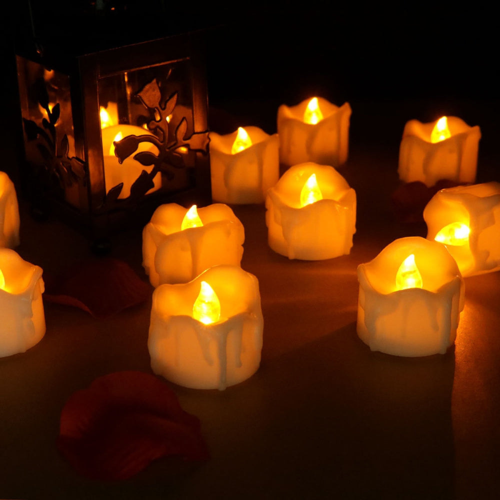LuminaGlow™ – Flammenlose LED Teelichter mit realistischer Flackeroptik | Sicher & stimmungsvoll