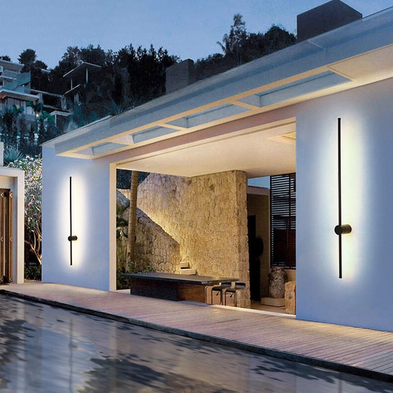 Klarvia™ Luminous Line Outdoor Lamp – Moderne LED Außenleuchte in Linien-Design