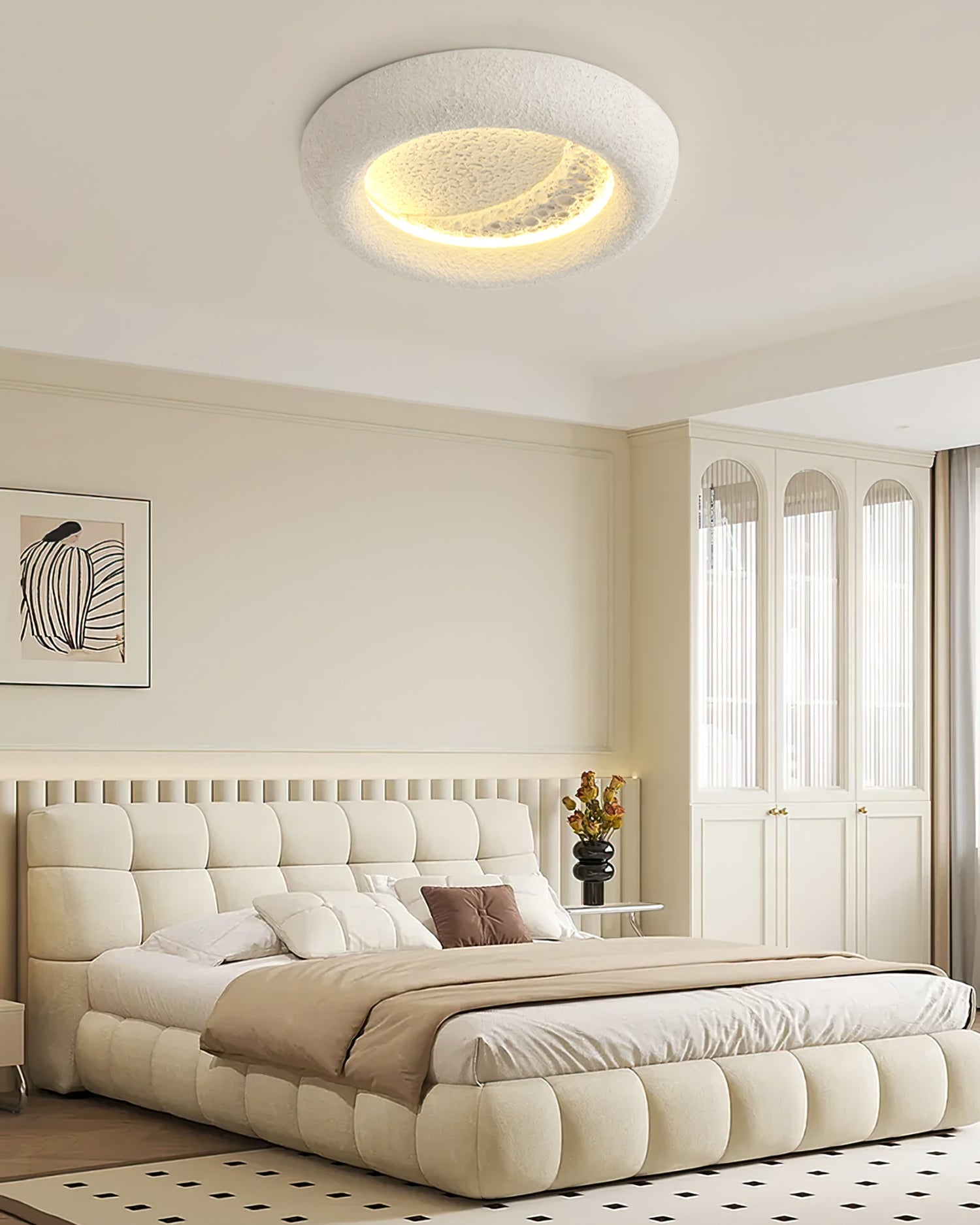 EtherealBeam™ Deckenleuchte – Mondinspirierte LED-Deckenlampe mit dimmbarem Warmlicht & Fernbedienung