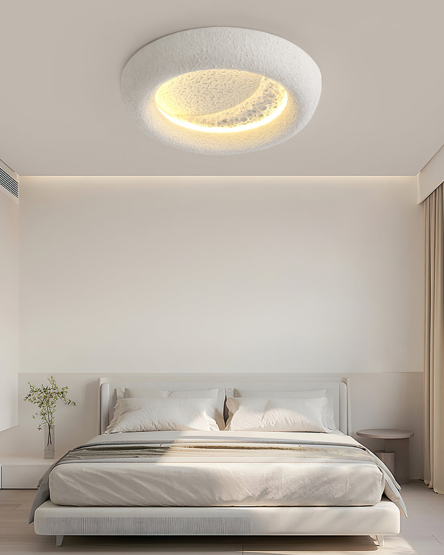 EtherealBeam™ Deckenleuchte – Mondinspirierte LED-Deckenlampe mit dimmbarem Warmlicht & Fernbedienung