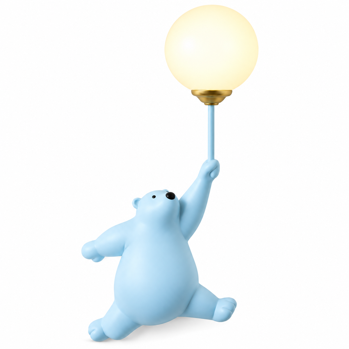 MagicBeam™ Kinder Cartoon Wandleuchte – 3D Bär & Mond, warmweiß, 19×36 cm