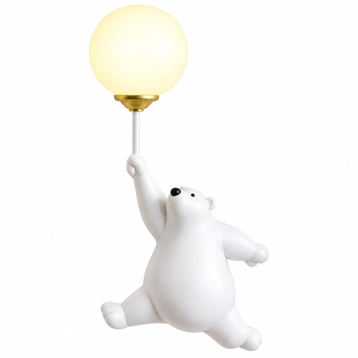 MagicBeam™ Kinder Cartoon Wandleuchte – 3D Bär & Mond, warmweiß, 19×36 cm