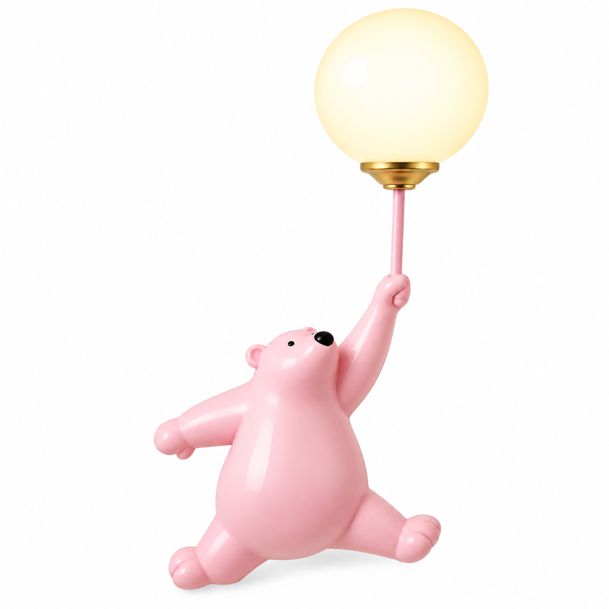 MagicBeam™ Kinder Cartoon Wandleuchte – 3D Bär & Mond, warmweiß, 19×36 cm