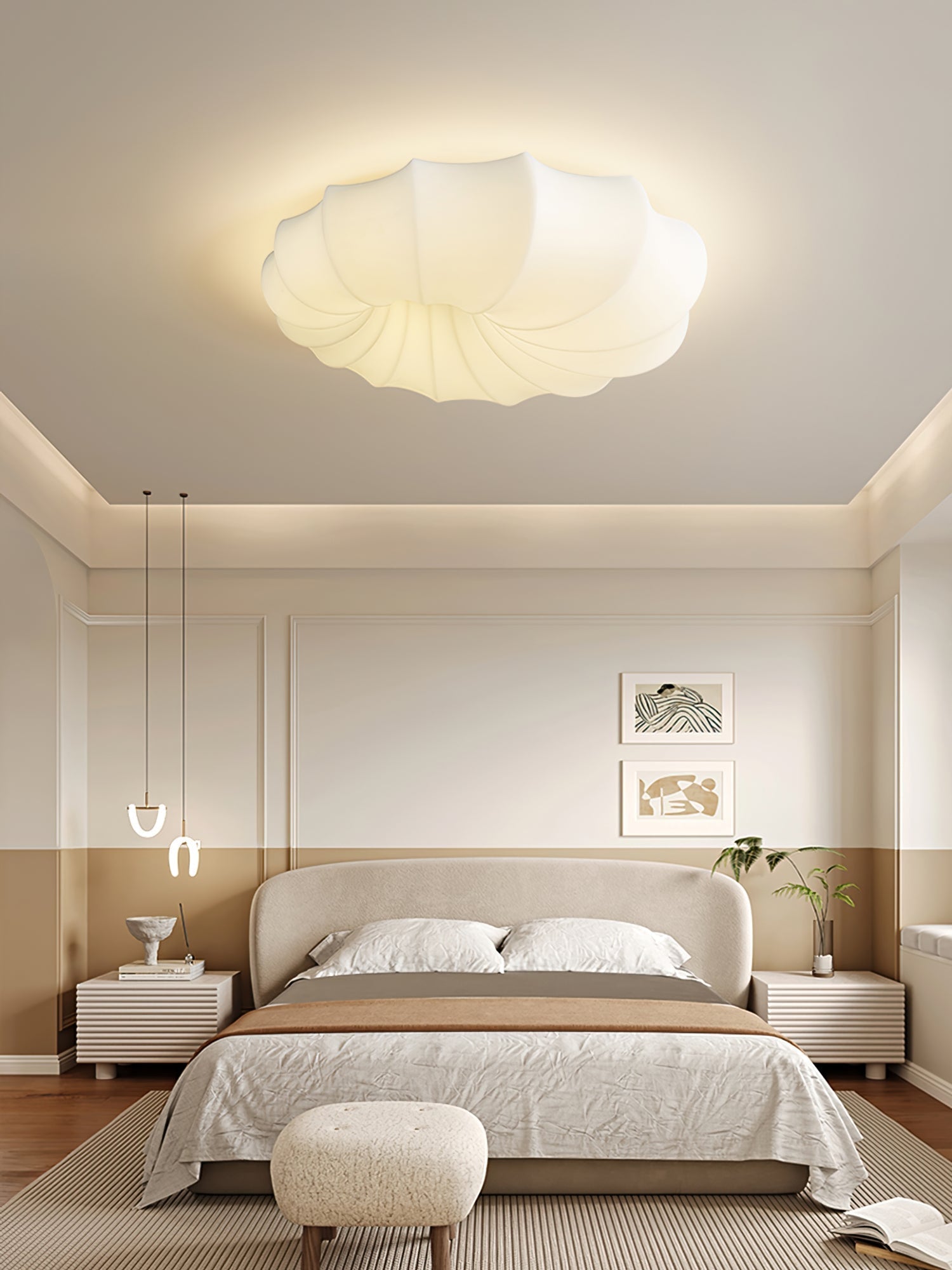 HarborLight™ Deckenleuchte – Moderne LED-Deckenlampe in Weiß mit gleichmäßiger Lichtverteilung