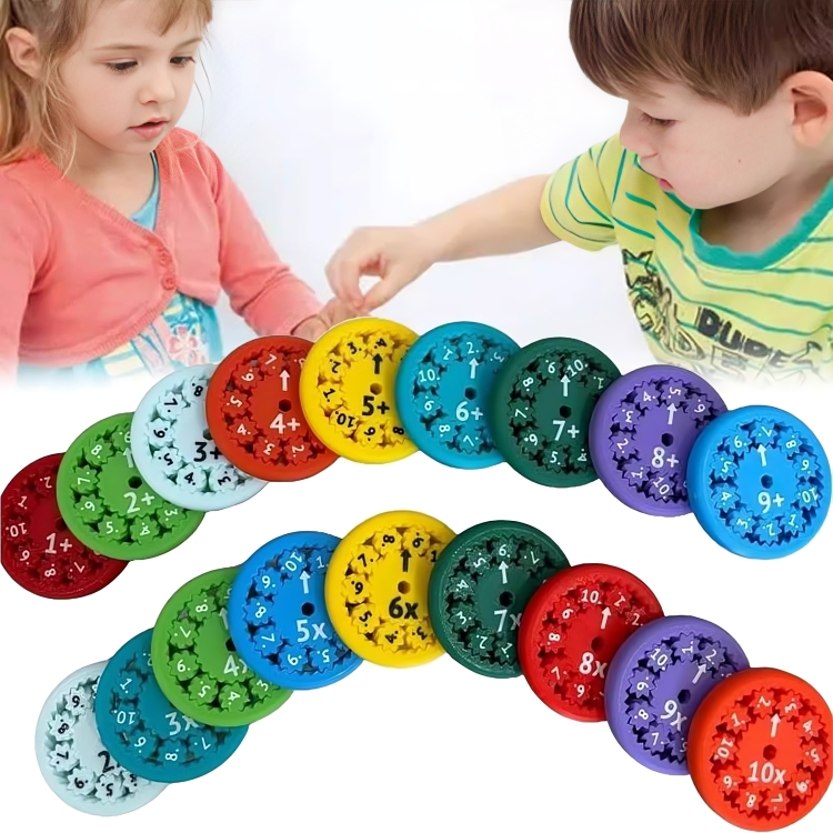 MathSphere™ Mathe-Lern Fidget Spinner – Farbenfrohes Rechenspiel für Kinder