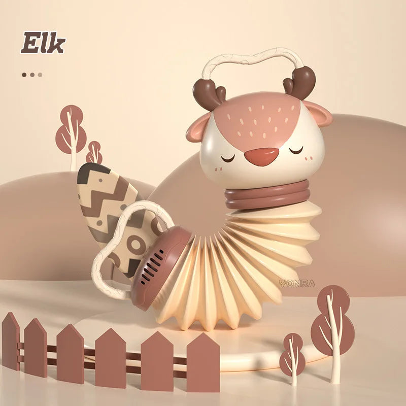 MelodyNest™ Baby Akkordeon-Rassel – Interaktives Musikspielzeug, sensorische Entwicklung 0–36 Monate