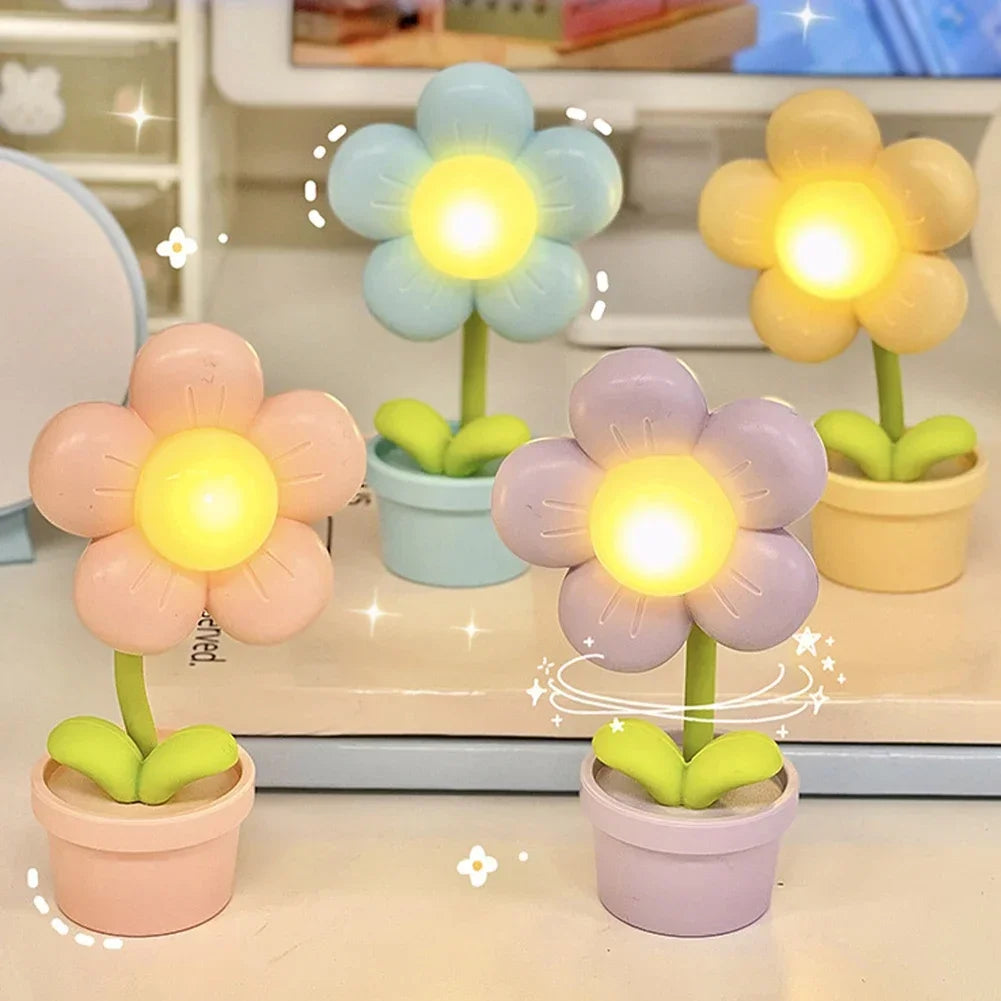 BloomLite™ Blüten-Tischlampe – Kleine LED Blumenlampe mit sanftem Stimmungslicht