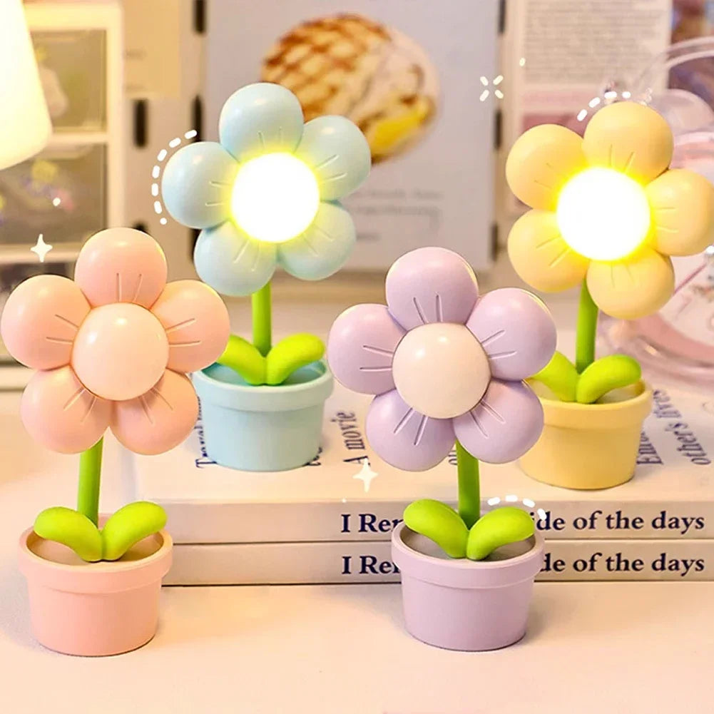 BloomLite™ Blüten-Tischlampe – Kleine LED Blumenlampe mit sanftem Stimmungslicht